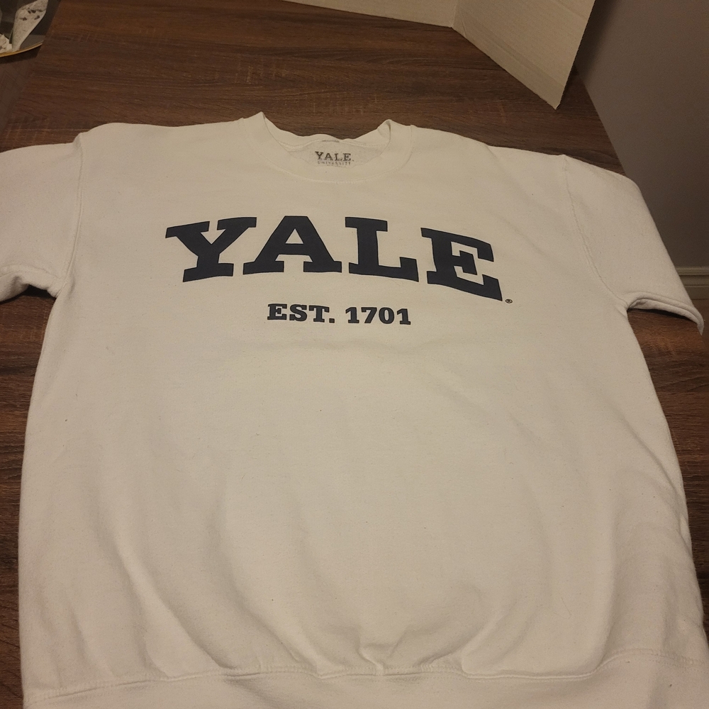 Women's White Crew Neck Sweater